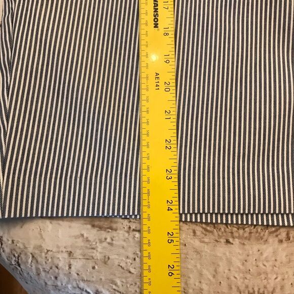 Lane Bryant Womens Striped Blue White Belted Pencil Skirt Sz 22 - Picture 10 of 15